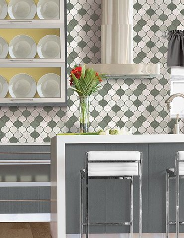 Custom tile backsplash in Wood County, OH from Genoa Custom Interiors