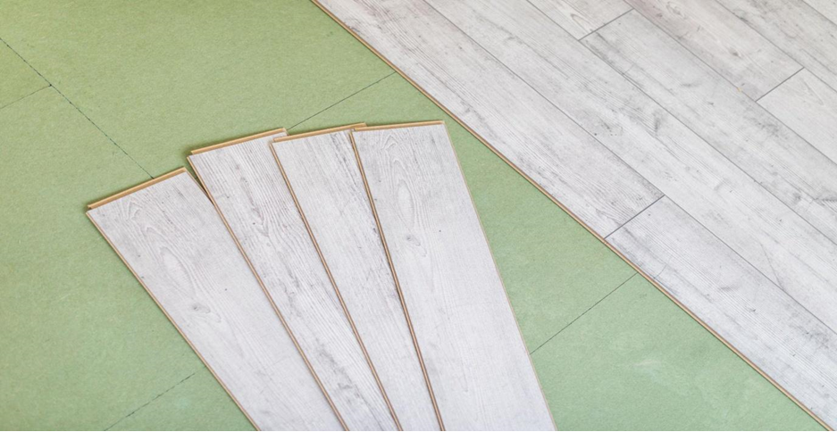 Beautiful grey laminate flooring